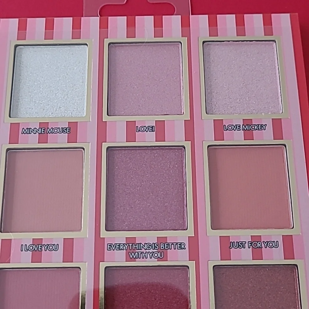 Disney Minnie Mouse & Mickey Mouse Eye Shadow Palette 12 Shades NWT Sealed